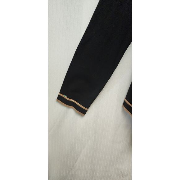 Talbots Petite LP 2PC Cardigan Sweater/ Free Top Black/ Brown - Picture 8 of 14